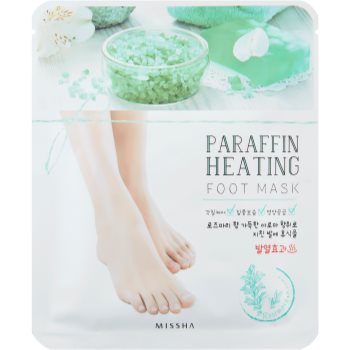 Missha Paraffin Heating masca de parafină pentru picioare, cu un efect de încălzire