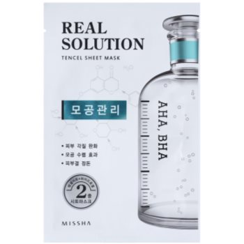 Missha Real Solution masca pentru celule pentru diminuarea porilor