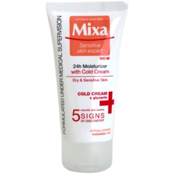 

MIXA 24 HR Moisturising зволожуючий поживний крем для заспокоєння та зміцнення чутливої шкіри 50 мл