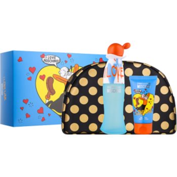 

Moschino I Love Love подарунковий набір ХІІ Туалетна вода 50 ml + Молочко для тіла 50 ml + Сумка