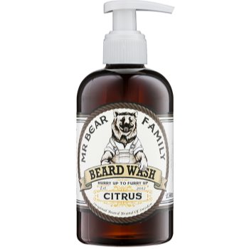 Mr bear family citrus șampon pentru barbă