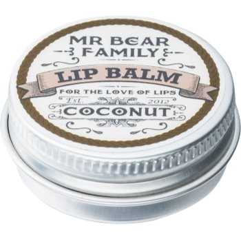 Mr bear family coconut balsam de buze pentru barbati
