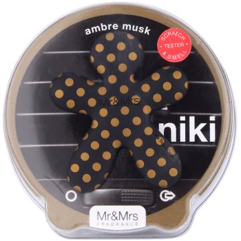 Mr & Mrs Fragrance Niki Ambre Musc parfum pentru masina reincarcabil