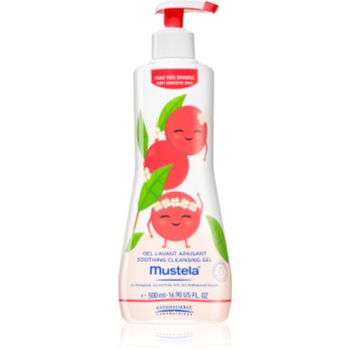 Mustela bébé calmant baie & gel de dus pentru piele sensibila