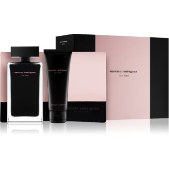 

Narciso Rodriguez For Her подарунковий набір ХVІІ Туалетна вода 100 ml + Крем для тіла 75 ml + Косметичка 17,5 cm x 1 cm x 12 cm