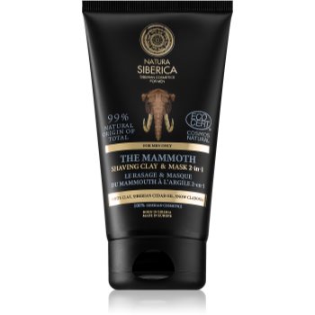 Natura siberica for men only mască cu argilă pentru ras si curatarea pielii