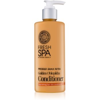 Natura siberica fresh spa golden oblepikha balsam pentru păr uscat și deteriorat.