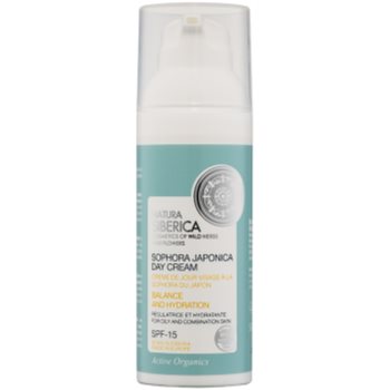 Natura siberica sophora japonica cremă hidratantă de zi cu zi pentru ten gras și mixt spf 15