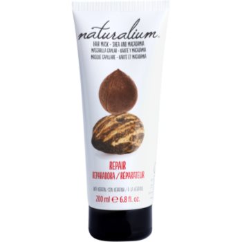 Naturalium Nuts Shea and Macadamia regenerační maska s keratinem 200 ml