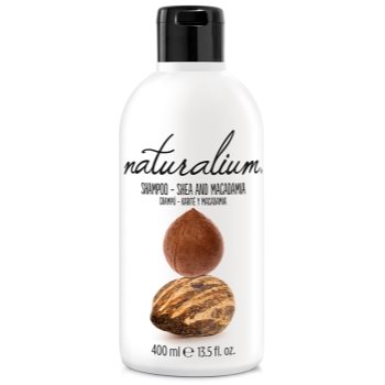 Naturalium nuts shea and macadamia sampon pentru regenerare pentru par uscat si deteriorat