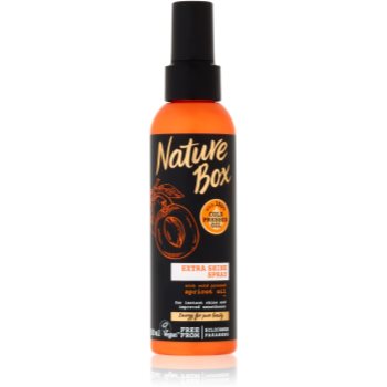 Nature Box Apricot spray pentru uniformizare pentru un par stralucitor si catifelat