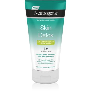 Neutrogena skin detox emulsie pentru curatare si masca 2 in 1