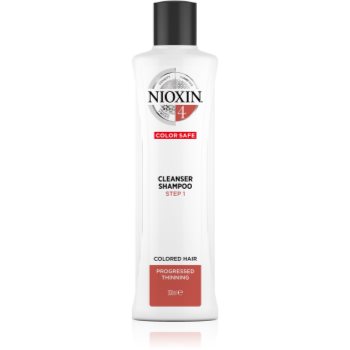 Nioxin system 4 color safe cleanser shampoo sampon delicat pentru par vopsit si deteriorat