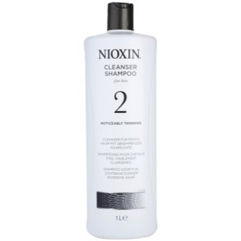 Fotografie Nioxin System 2 šampon pro výrazné řídnutí jemných přírodních vlasů 1000 ml