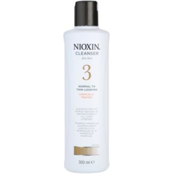 Nioxin System 3 sampon pentru par de la normal la foarte fin tratat chimic