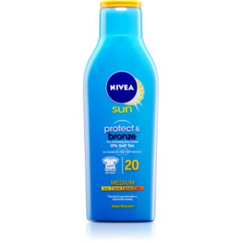 Nivea sun protect & bronze lotiune de protectie solara intensiva spf 20