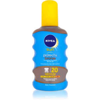 Nivea sun protect & bronze ulei de bronzat pentru piele uscata spf 20