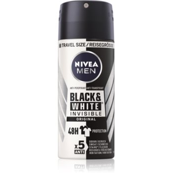 Nivea Men Invisible Black & White spray anti-perspirant pentru barbati poza