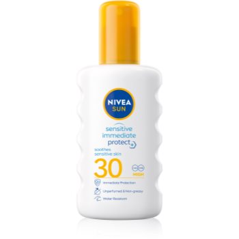Nivea sun protect & sensitive spray protector pentru plajă spf 30