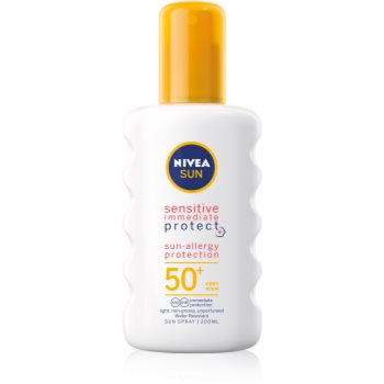 Nivea Sun Protect & Sensitive spray protector pentru plajã SPF 50+ poza