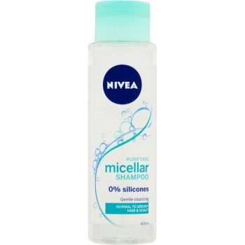 Nivea micellar shampoo șampon micelar răcoritor pentru par normal spre gras