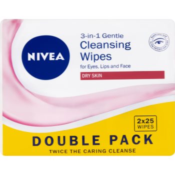 Nivea 3in1 Gentle servetele moi de curatare 3 in 1