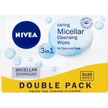 Nivea Micellar șervețele micelare pentru curățarea tenului 3 in 1
