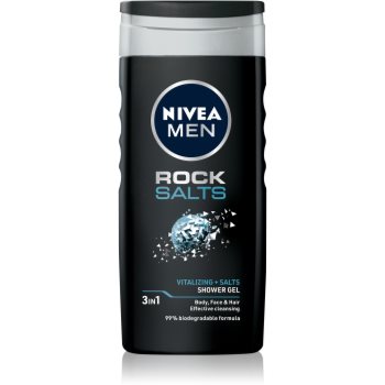 Nivea men rock salt gel de dus pentru față, corp și păr