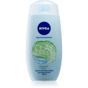 Nivea clay fresh ginger & basil gel de dus cu argila