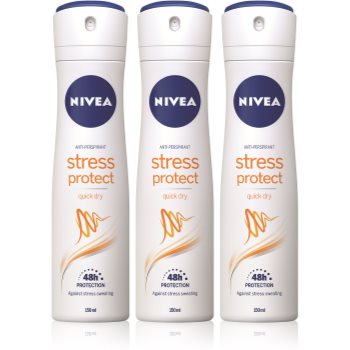 Nivea Stress Protect spray anti-perspirant cu o eficienta de 48 h