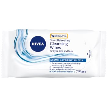 Nivea 3in1 Refreshing servetele faciale racoritoare pentru curatare