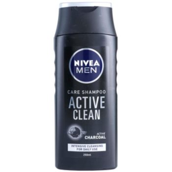 Nivea men active clean șampon cu ingrediente active de cărbune