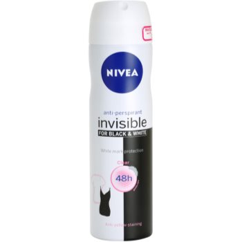 Nivea invisible black & white clear antiperspirant spray