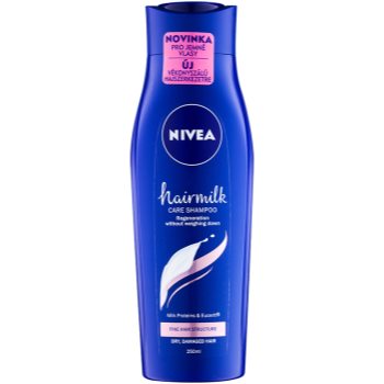 Nivea hairmilk șampon îngrijire pentru par fin