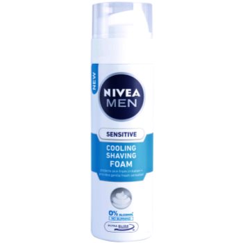 Nivea men sensitive spumă pentru bărbierit cu efect racoritor