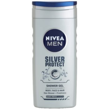 Nivea Men Silver Protect gel de du? pe fata , corp si par poza