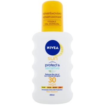 Nivea sun pure & sensitive spray pentru bronzat spf 30