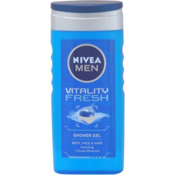 Nivea men vitality fresh gel de dus pentru par si corp