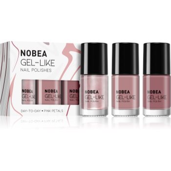 NOBEA Day-to-Day set de lacuri de unghii Pink Petals culoare imagine