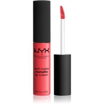 Nyx professional makeup soft matte metallic lip cream ruj de buze lichid cu finisaj metalic mat