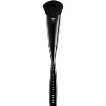 Nyx professional makeup pro brush perie curbata pentru pudra si bronz