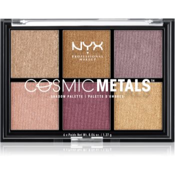 Nyx professional makeup cosmic metals™ paletă cu farduri de ochi