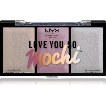 NYX Professional Makeup Love You So Mochi paletă de iluminatoare