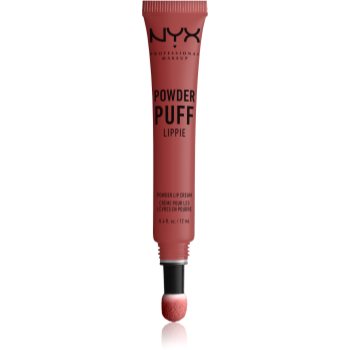 Nyx professional makeup powder puff lippie ruj cu pernițe aplicatoare