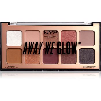 Nyx professional makeup away we glow paletă cu farduri de ochi