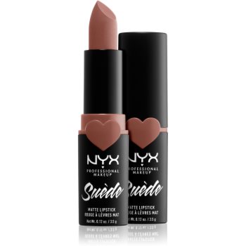 

NYX Professional Makeup Suede Matte Lipstick матуюча помада відтінок 08 Peach Don't Kill My Vibe 3,5 гр