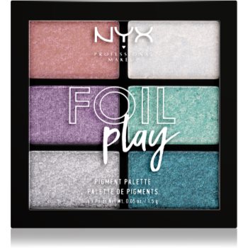 NYX Professional Makeup Foil Play paleta farduri de ochi poza