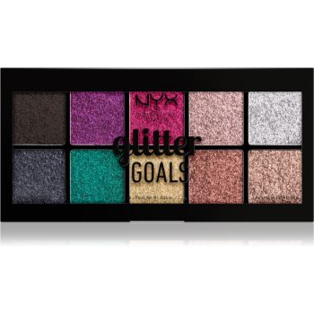 NYX Professional Makeup Glitter Goals paletã cu farduri cu sclipici imagine