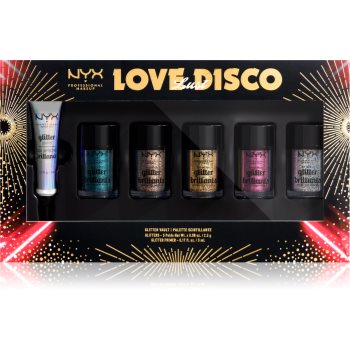 NYX Professional Makeup Love Lust Disco Glitter Vault set cosmetice decorative