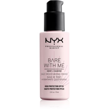 Nyx professional makeup bare with me hemp spf 30 daily moisturizing primer baza hidratantă de machiaj spf 30